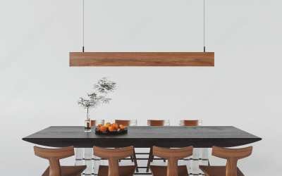 现代餐桌椅组合3D模型下载